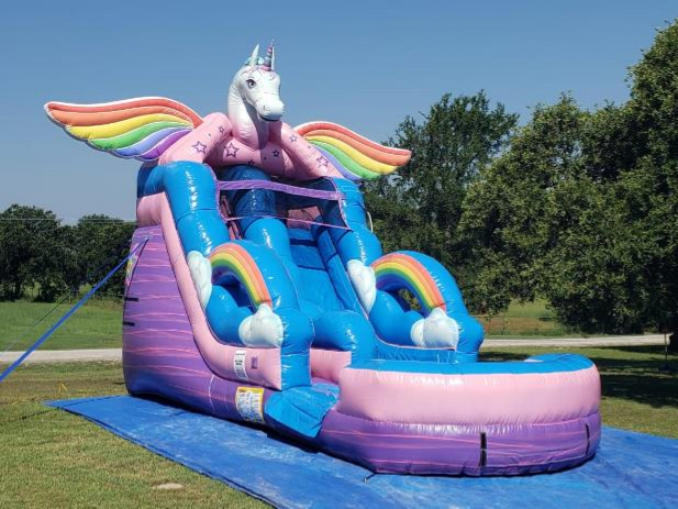 16' Unicorn Water Slide Image