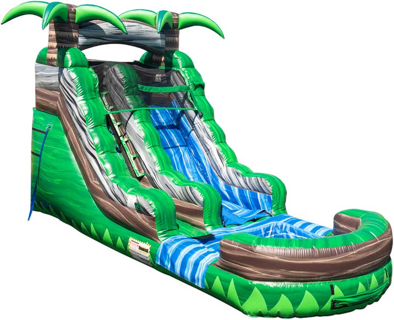 15' Congo Rainforest Water Slide with Pool Image